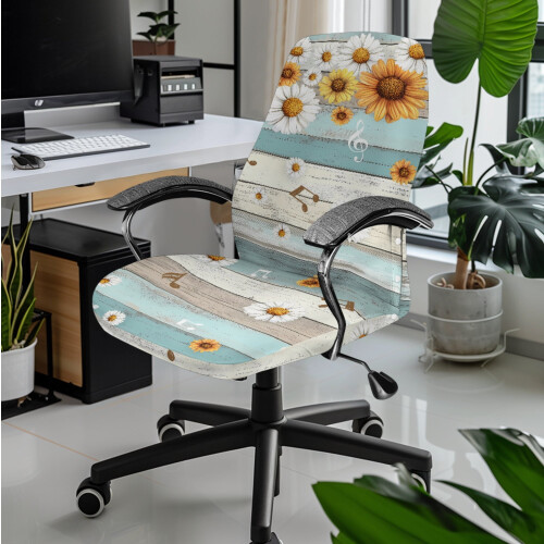 Ensemble de décoration de bureau : housse de chaise, support de télécommande, distributeur de mouchoirs. 2