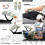 Ensemble de décoration de bureau : housse de chaise, support de télécommande, distributeur de mouchoirs. 5