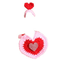 Desk Costume Accessories - Valentine's Day, Easter & St. Patrick's Day Outfits for Desktop Statues & Home Table Spring Decor Light Pink 10*8 cm by