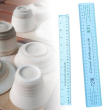 Ceramic Shrinkage Scale Ruler Pottery Measuring Tool 2-Piece
