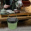 Tea Dregs Drainage Bucket with Lid Light Green 4
