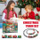 Mini Christmas Train Set Electric with 4 Carriages and 2