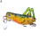 Grasshopper-shaped artificial fishing lure 1 piece 7