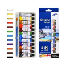 12-Piece 6ml Paint Set for DIY Figurine Modeling, Art & Crafting – Compatible with Handmade Models