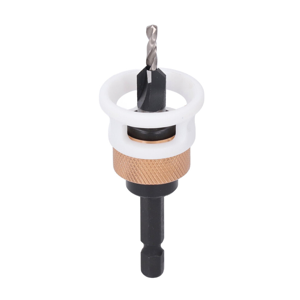 5ÂPiece Countersink Drill Bit Set Â 4ÂFlute Tungsten Carbide, Adjustable Depth Stop, Aluminum Alloy, Versatile 2.8Â4.0 Mm Wood & Metal Bits 9464372730742
