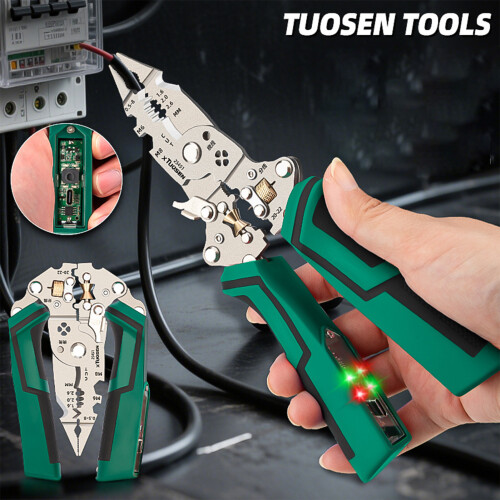 16-in-1 Electric Wire Stripper with Voltage Tester