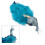 Artificial Blue Peacock Feathered Simulation Birds Christmas Tree Decorations 8