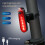 Επαναφορτιζόμενο πίσω φως USB για ποδήλατο 4Bright Modes Ipx4Αδιάβροχο 6
