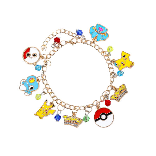 Βραχιόλι Pikachu 2,17" με γούρι - Οικογενειακά δώρα με γούρι για γυναίκες και κορίτσια - 1