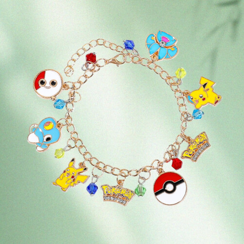 Βραχιόλι Pikachu 2,17" με γούρι - Οικογενειακά δώρα με γούρι για γυναίκες και κορίτσια - 2