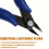 2-Pack 6" Precision Flush Cutters, Spring-Loaded Side Cutting Pliers, compatible with Sharp Diagonal Cutters 4