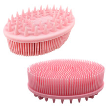 Non Irritating Body Scrubber with Soft Bristles for Sensitive Skin Food Grade Silicone Gentle Exfoliating Dual Purpose Scalp Massager Heat Resistant