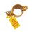 King Pin Lock Solid Steel Anti-Theft with Yellow Tag 2 Keys 4