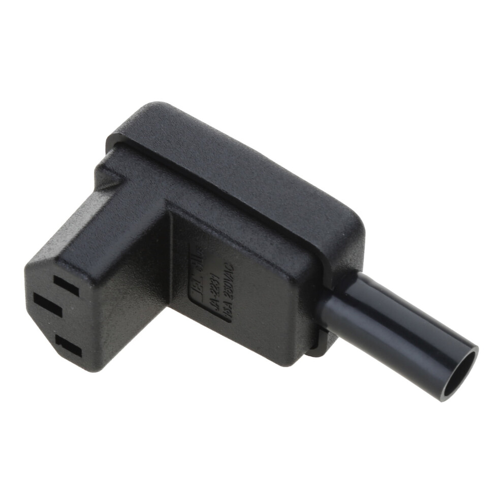 90 Degree Angled C13 Female Plug 250V Power Cord Cable Connector 9130661105255