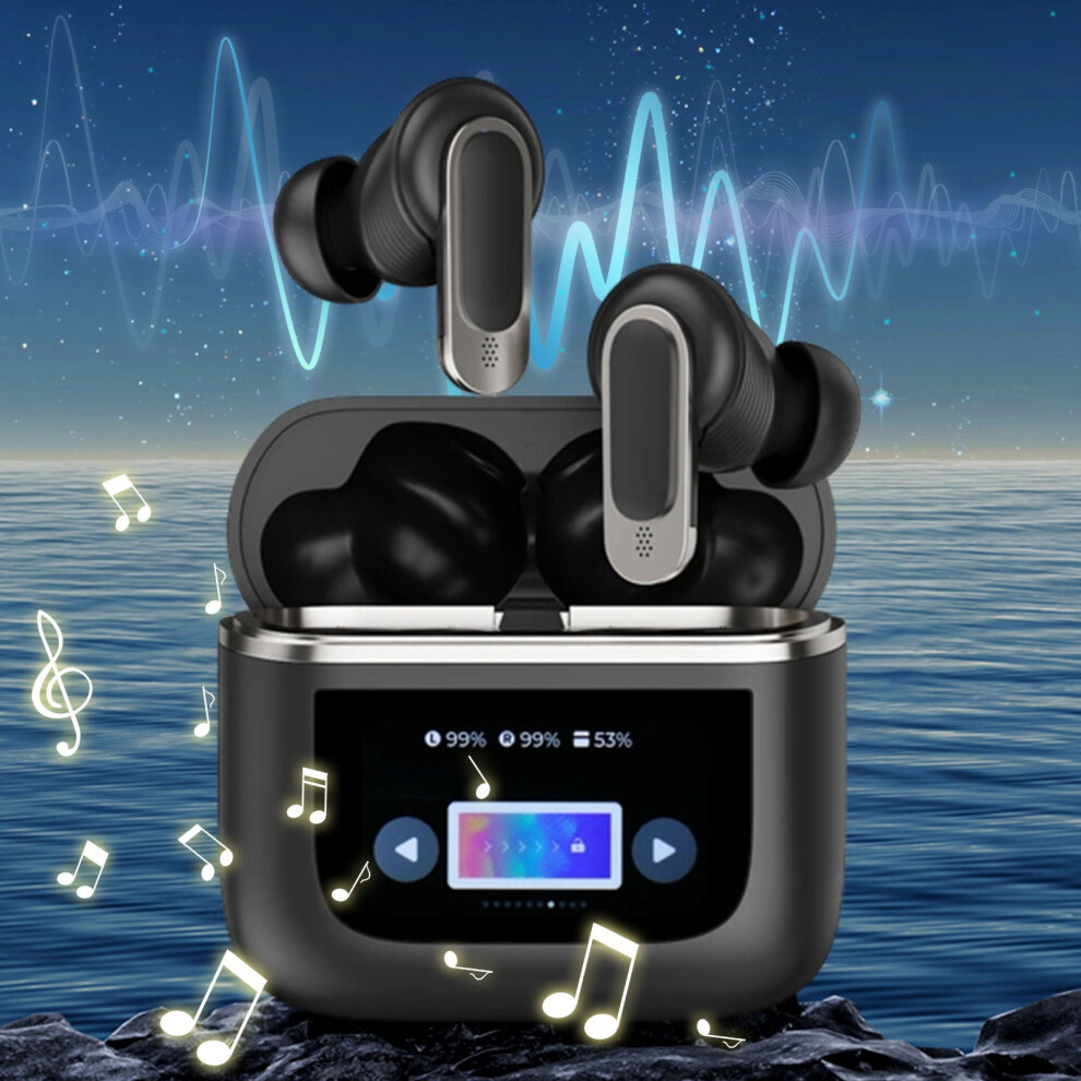 V8 Bluetooth Earbuds With Led Display, Smart Surround Sound, Anc, Waterproof, Long Battery Â Compatible With Iphone & Android 9130661103206