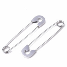 201 Stainless Steel Safety Pins Tarnish Resistant 39x8x1.5