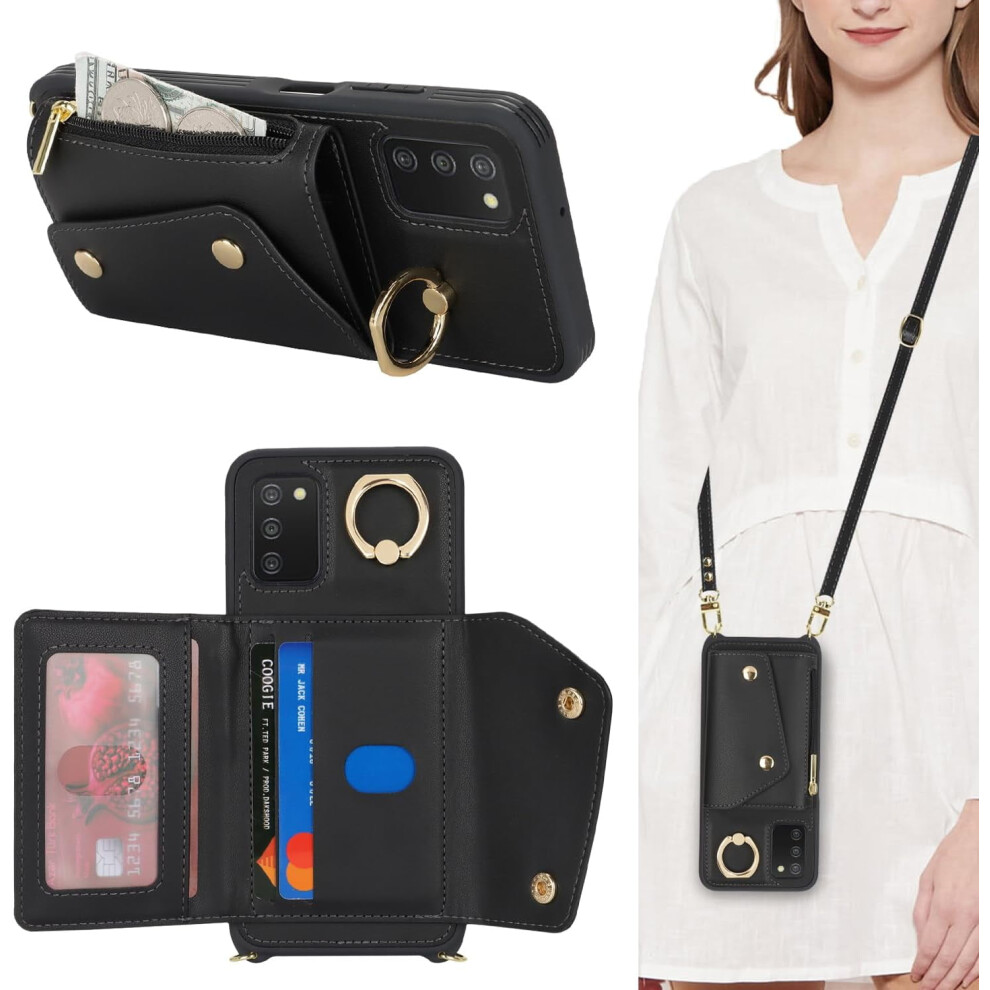 Samsung Galaxy A03s 5G Wallet Case With Card Holder Strap 9558830627139