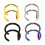4 PCS Fake Nose Ring Stud Nose Rings No Piercing Ear Cuff 4