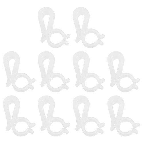 Small Lamp Hook Plastic 100Pcs 0.94X0.59X0.24In 2