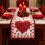 AuroraX Valentine's Day table runner 72 inch roses heart 1