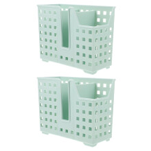 2pcs Universal Dishwasher Basket for Utensils, Chopsticks & Small Items – Wall-Mountable, Quick-Draining, Countertop Holder