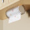 Space Saving Wall Mount Paper Towel Dispenser Holder for Kitchen and Bathroom PET Material -Functional Storage Solution Without Drilling 2