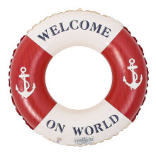Thickened Children's Striped Adult Swimming Ring Inflatable Underarm Swimming Ring Internet Celebrity Water Wing Double Airbag Swimming Ring