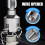 Integrated Pipe Thread Cutting Tool for Internal/External Threads, 1/2" PVC Pipe Threader Kit Compatible with Electric Drill 3