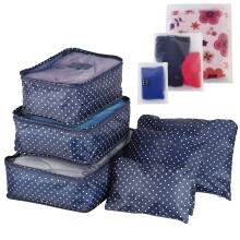 9Pcs Travel Luggage Storage Bags Foldable Suitcase Organizer Travel Cubes Set for for Travel Accessories Navy Spot