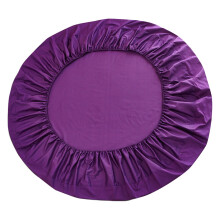 Drap-housse rond 200 x 200 cm, bonnet de 25 cm de profondeur, coloris uni, léger et extensible, respirant, infroissable, facile d'entretien
