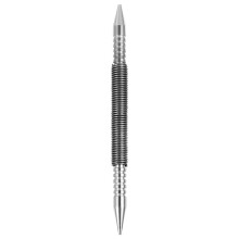 Steel Spring Nail Punch Set Silver Plated 6 pcs