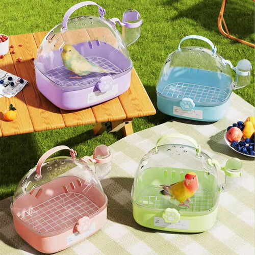 Mini Birdcage Portable Handheld Cage for Small Birds Parrots 2