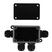 Power Waterproof Junction Box Black 11.5 x 6.7 x 3.0 cm