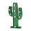 LED Cactus Lamp Green Battery Operated 8 LED 5