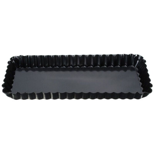 Rectangle Fluted Pie Tart Pan Mold Baking Removable Bottom Nonstick Quiche Tool 2