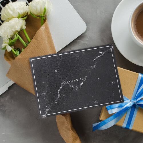 Valentine's Day marble greeting card with envelope 2