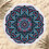 Microfiber Round Beach Towel Geometric Print 150 cm 4