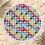 Microfiber Round Beach Towel Geometric Print 150cm 5