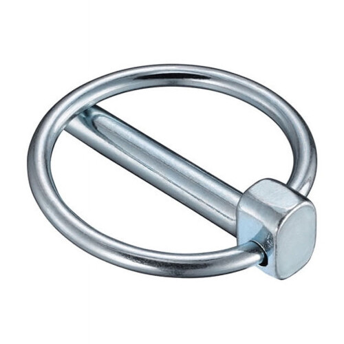 Heavy Duty Lynch Pin with Ring Round Linch Pins Lock Clips Silver 1
