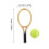 Golden Plastic Mini Tennis Racket 1 Set 9x3.5cm 2