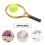 Golden Plastic Mini Tennis Racket 1 Set 9x3.5cm 6