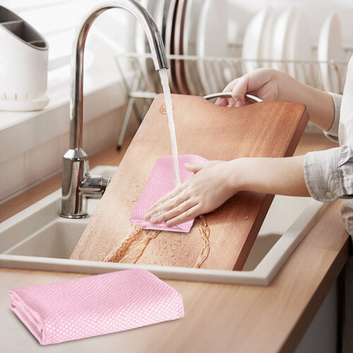 Superfine Fiber Dish Cloth Lock-Edge Thick Absorbent 2
