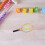 Golden Plastic Mini Tennis Racket 1 Set 9x3.5cm 7