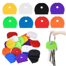 40 Pieces Key Covers Cap, Colored Plastic Keys Cover 1 Inch Standard Tags Covers Key Caps for House Keys Organization Classification ( 8 Color )