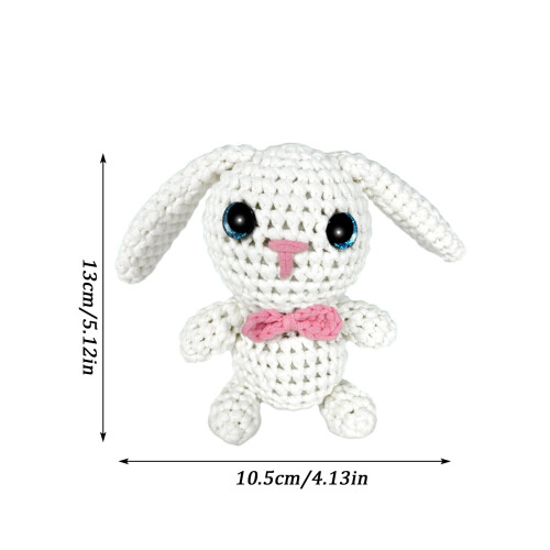 Crochet stuffed animal kit with hooks beginner yarn set 1