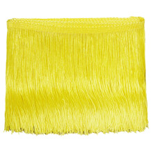 10-Yard Yellow Polyester Fringe Trim for DIY Costumes, Clothing, Curtains, Lamps & Furniture – Compatible with Sewing