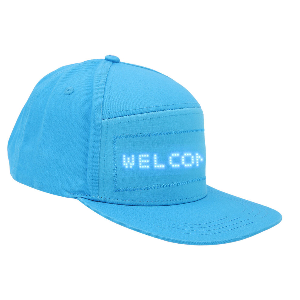 Blue Led Message Cap With Bluetooth & 450Mah Battery For Halloween 6901387591485