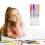 No-Bleed Highlighter Set for Notes & Planners – Dual-Tip, Various Shapes, 5ml, White – Compatible with Diary, Office 2