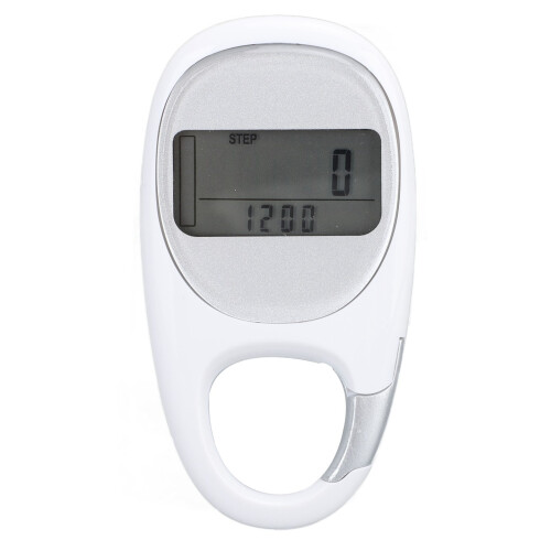 Clip-On Walking Pedometer 210mAh CR2032 ABS White 1