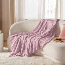 Faux Rabbit Plush Throw Blanket for Adults, 70.8 * 78.7in Thickened Flannel Milk Velvet Fuzzy Blanket, Soft Warm Blanket for Couch Bed